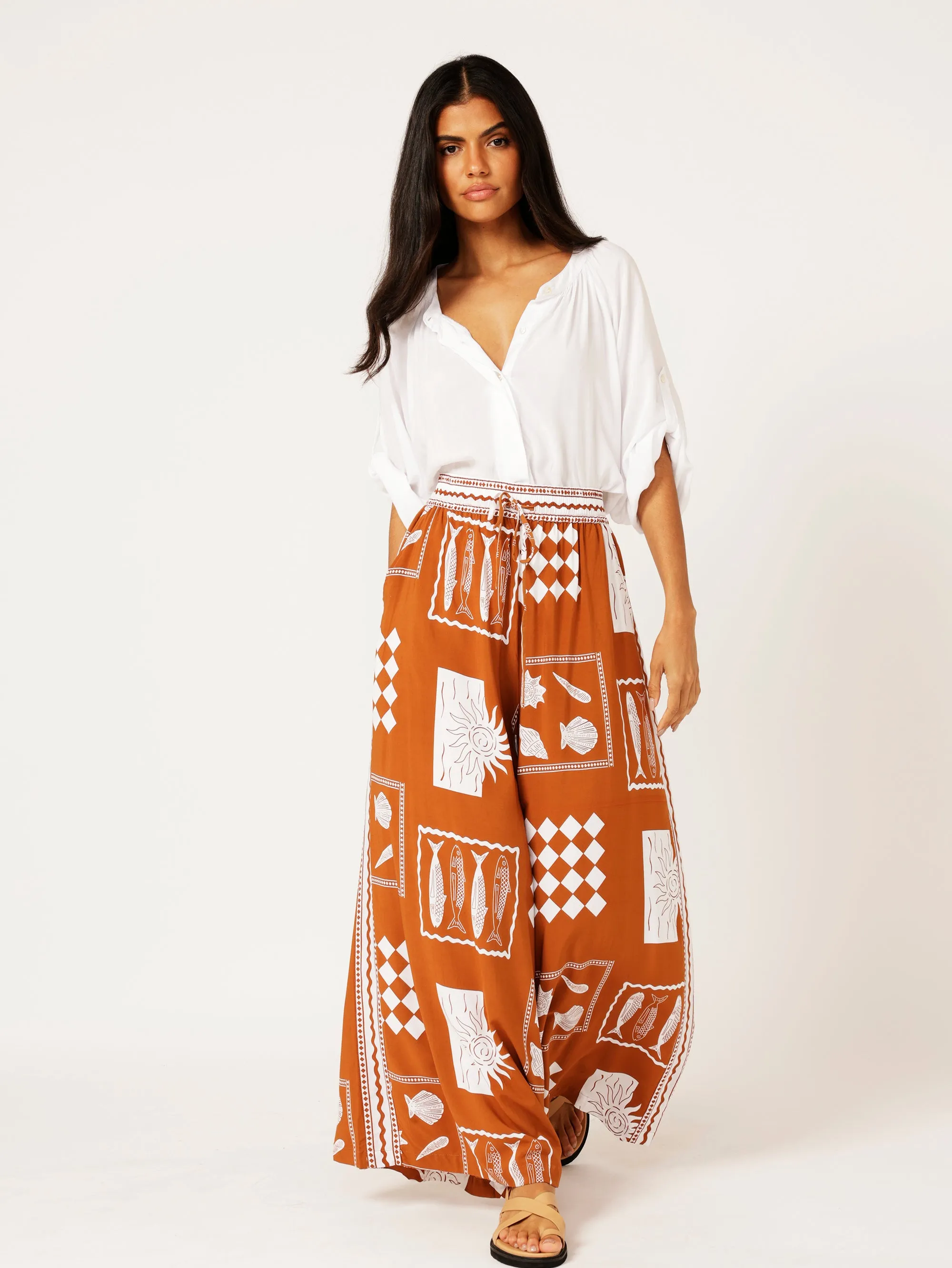 40% off Euro Cinnamon SET with (Cropped Nat top)