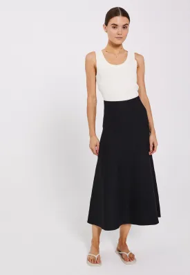 Als midi knit skirt - Black
