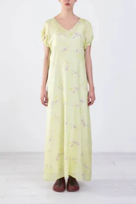 Alysi Creme - Maxi Bouquet Dress: Pistachio
