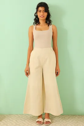 Aruba Natural Flared Casual Bottoms