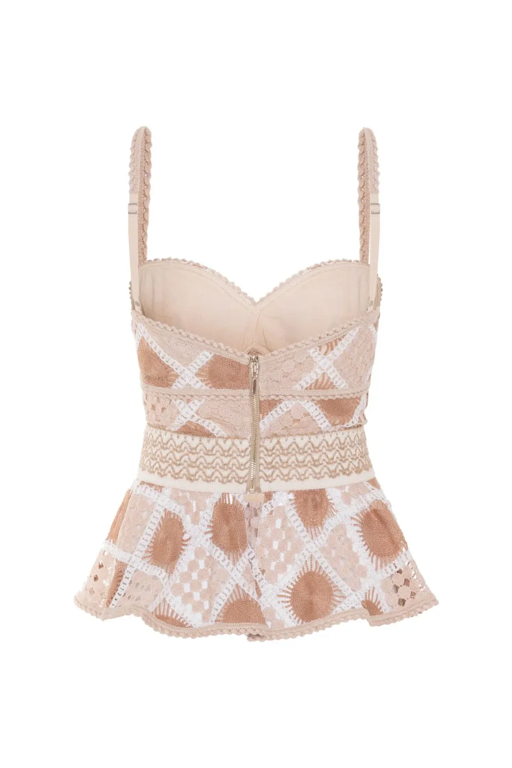 BOSSA CROCHET PEPLUM TOP