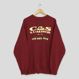 C&S Lumber Company Red Sweatshirt XLarge