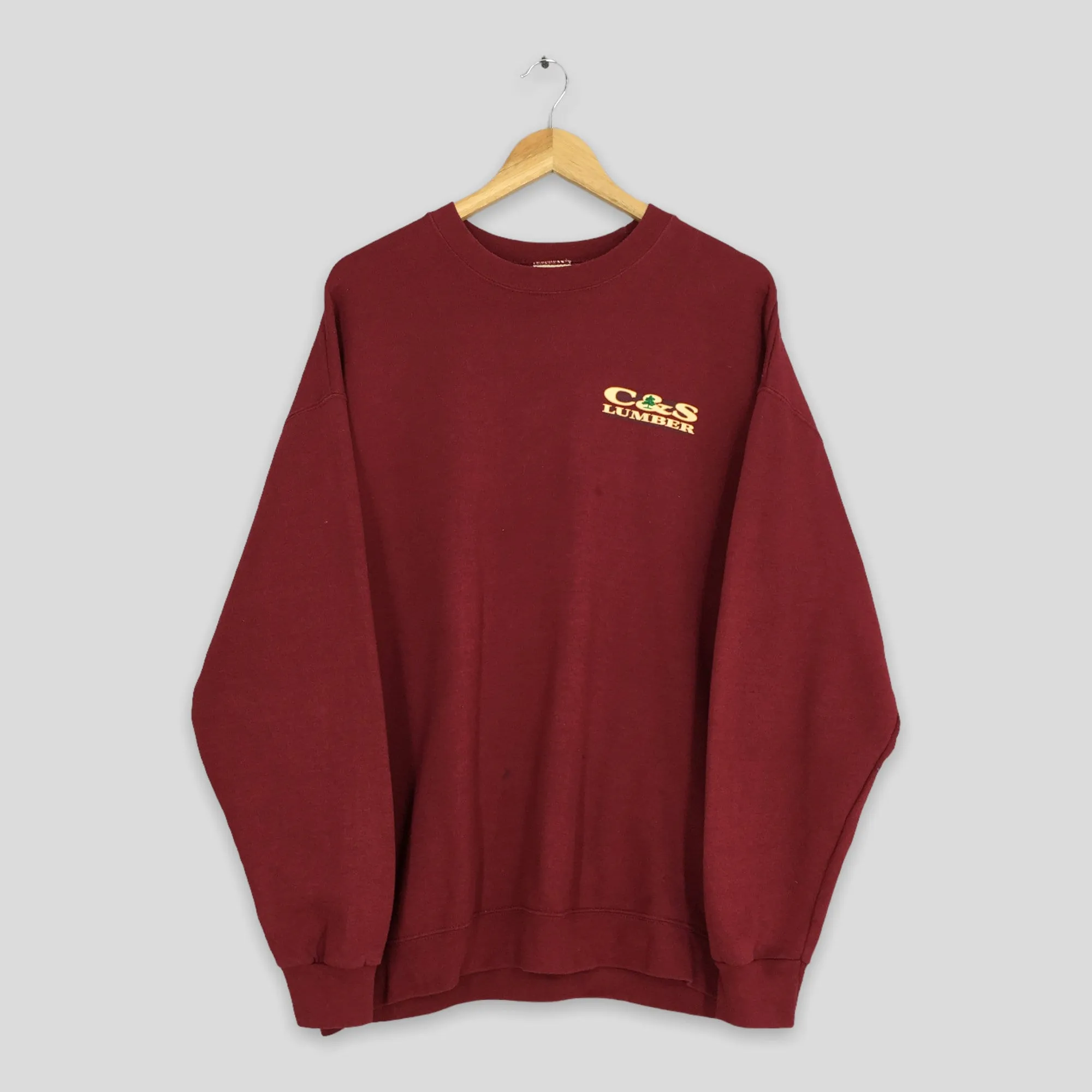 C&S Lumber Company Red Sweatshirt XLarge