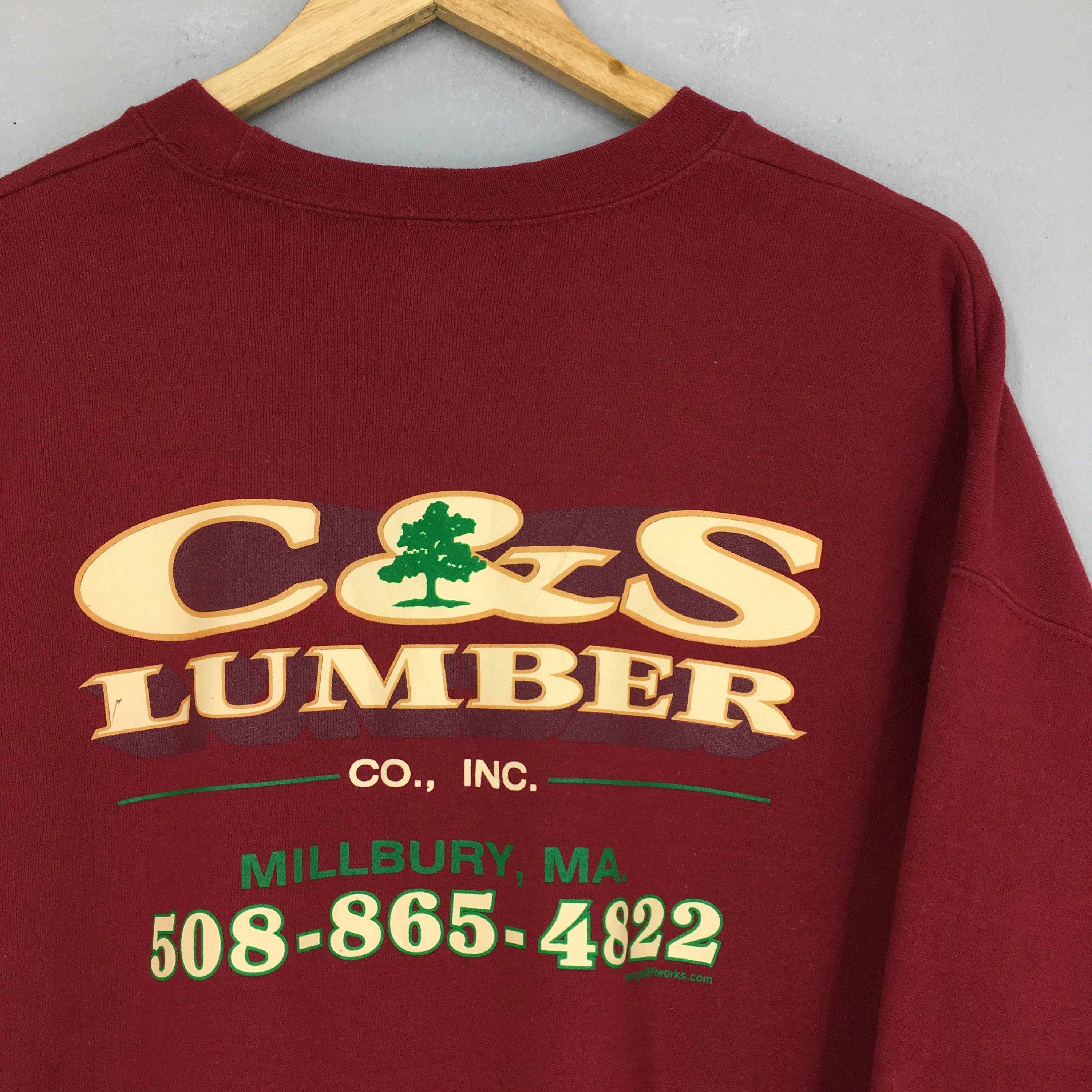 C&S Lumber Company Red Sweatshirt XLarge