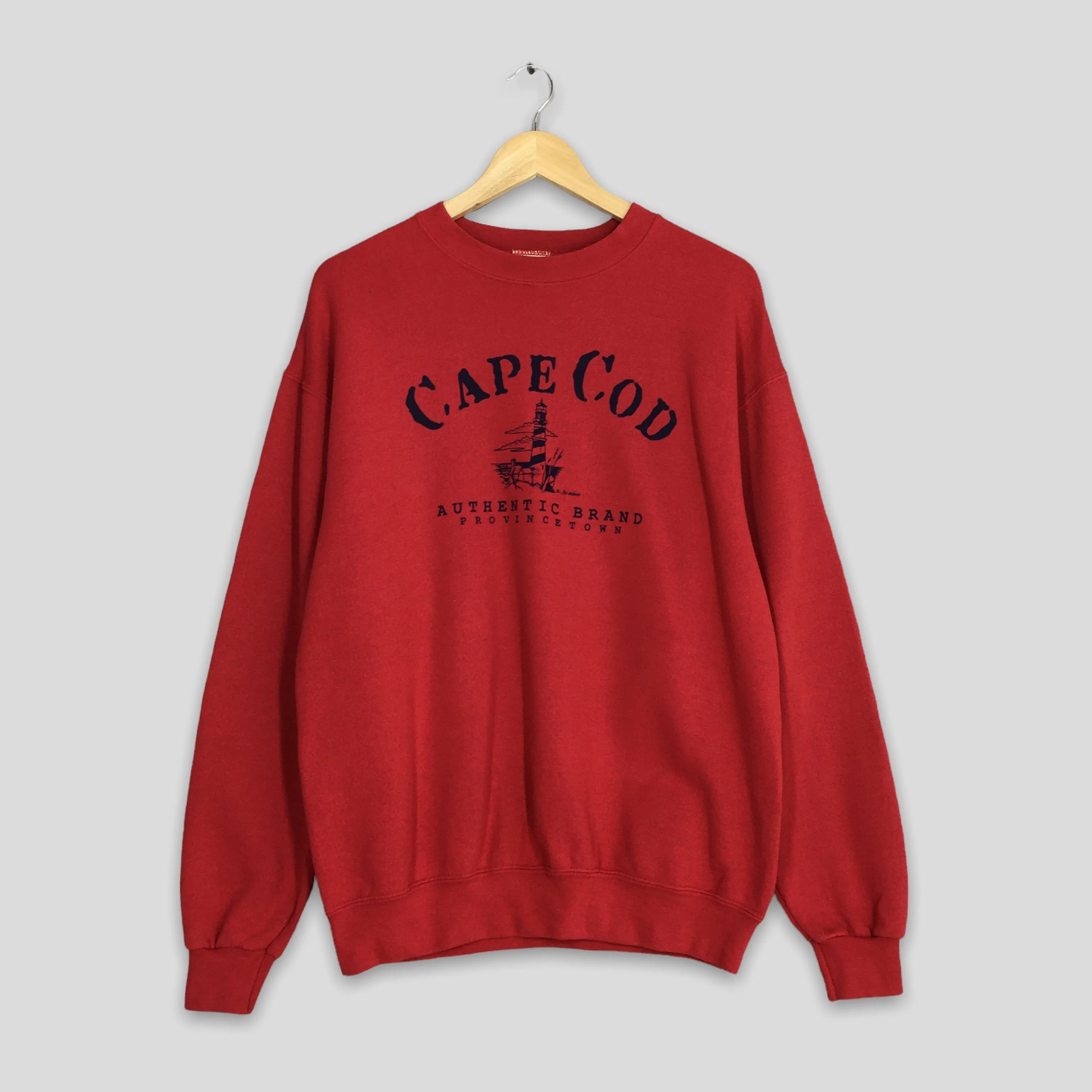 Cape Cod Provincetown Red Sweatshirt Medium
