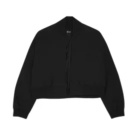CROPPED STEALTH BOMBER JACKET