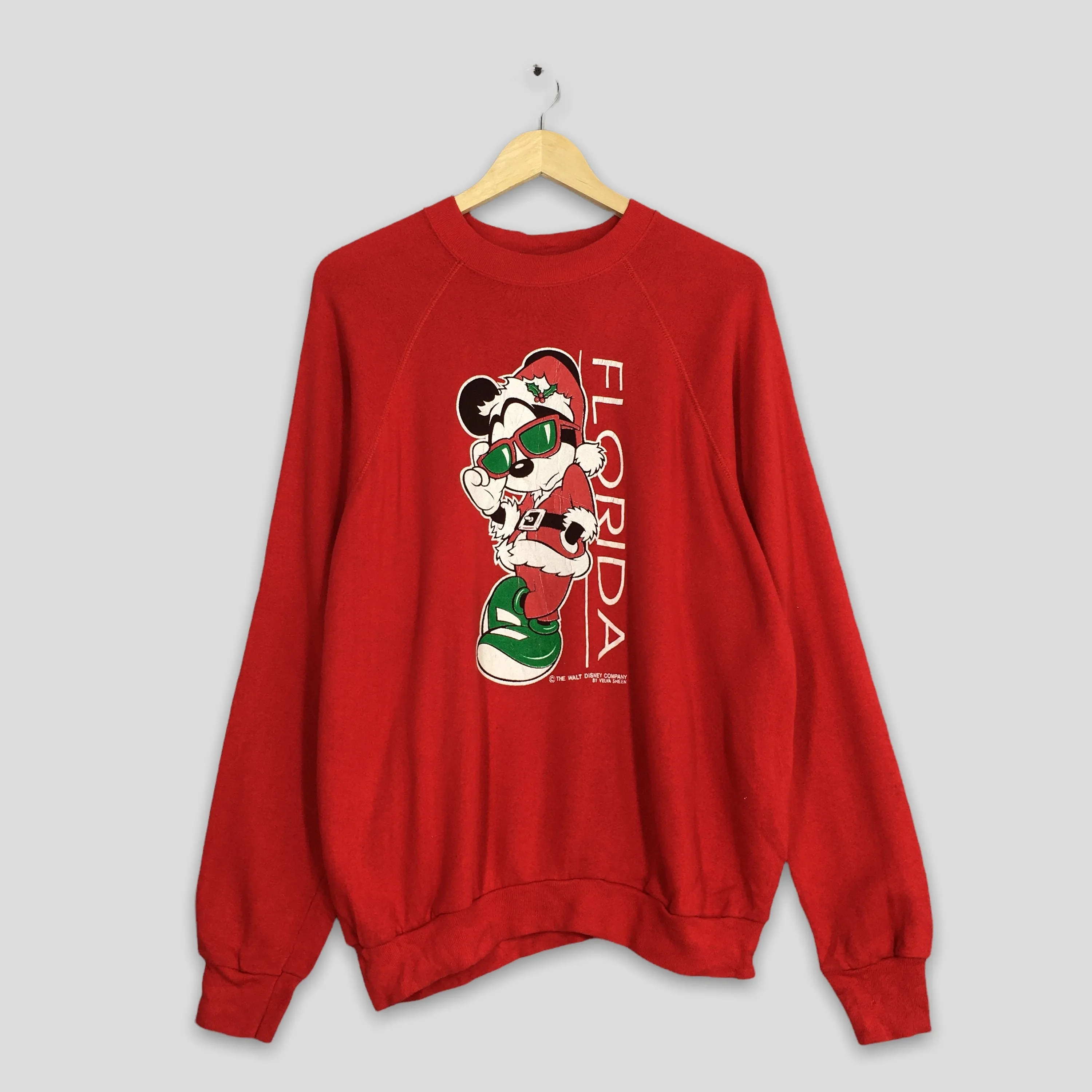 Disney Mickey Mouse Red Sweatshirts XLarge