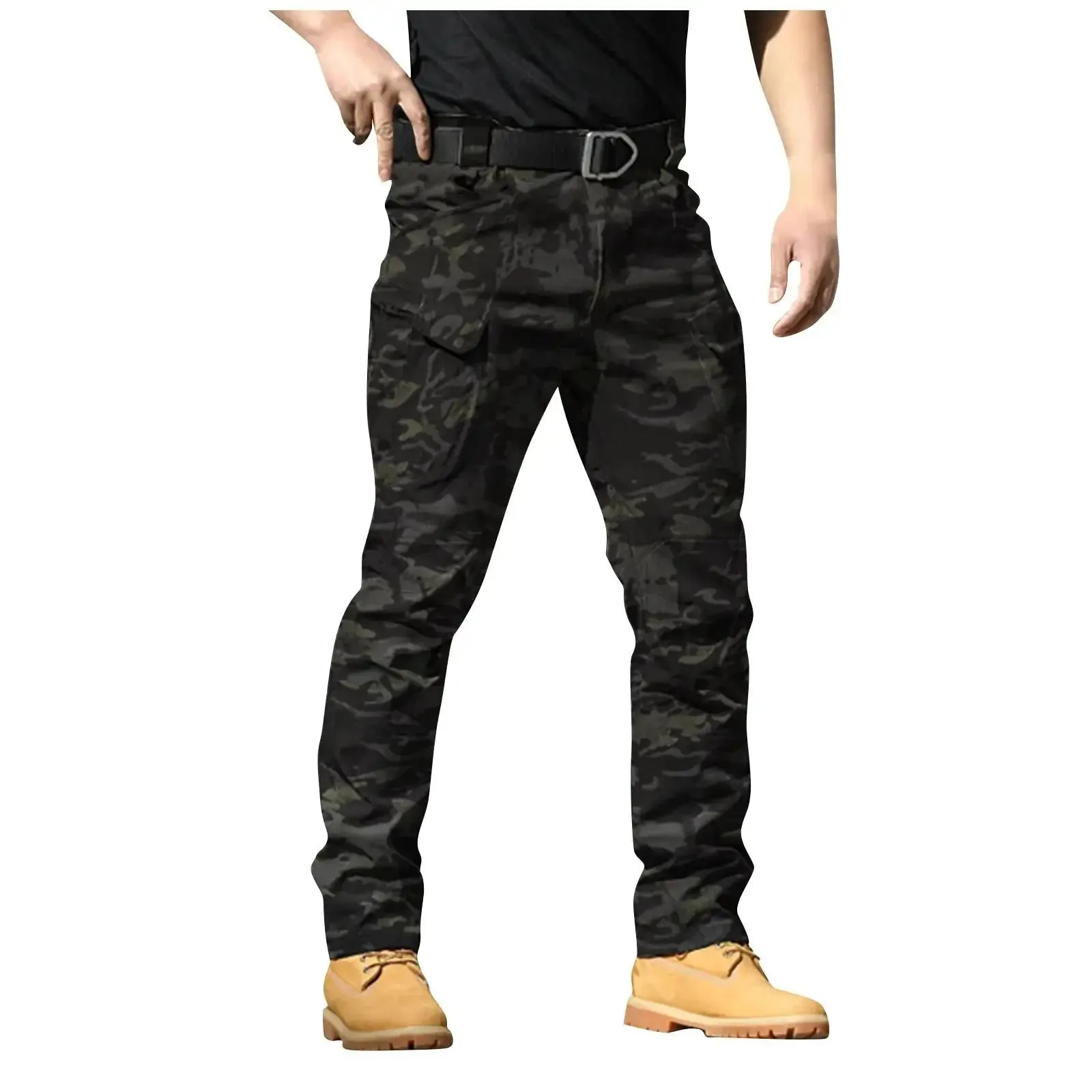 Fashion Military Cargo Pants Men Loose Baggy Tactical Trousers Outdoor Casual Cotton Cargo Pants Men Multi Pockets Big Size