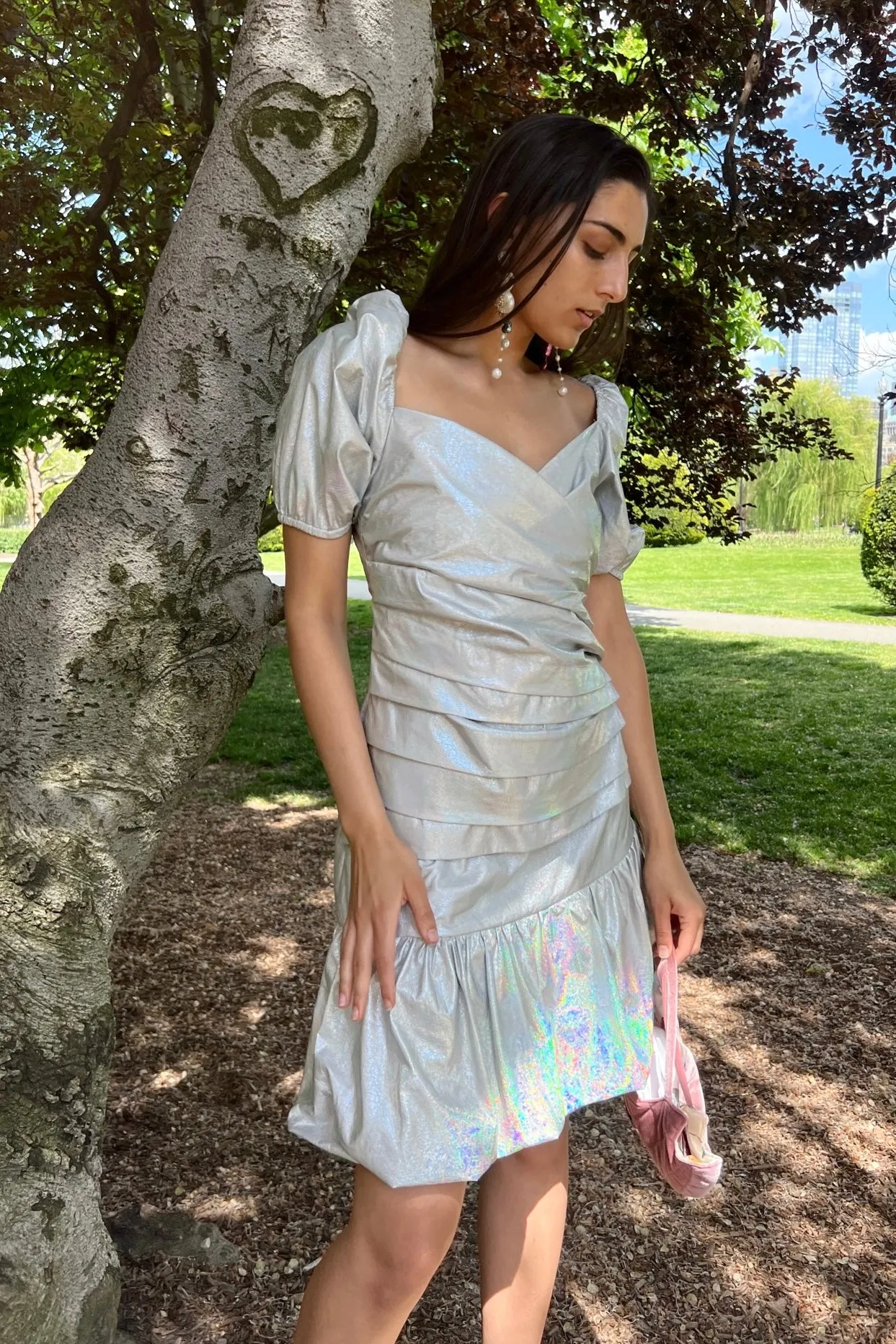 Floriane Fosso - Rodeo Dress: Blue & Silver