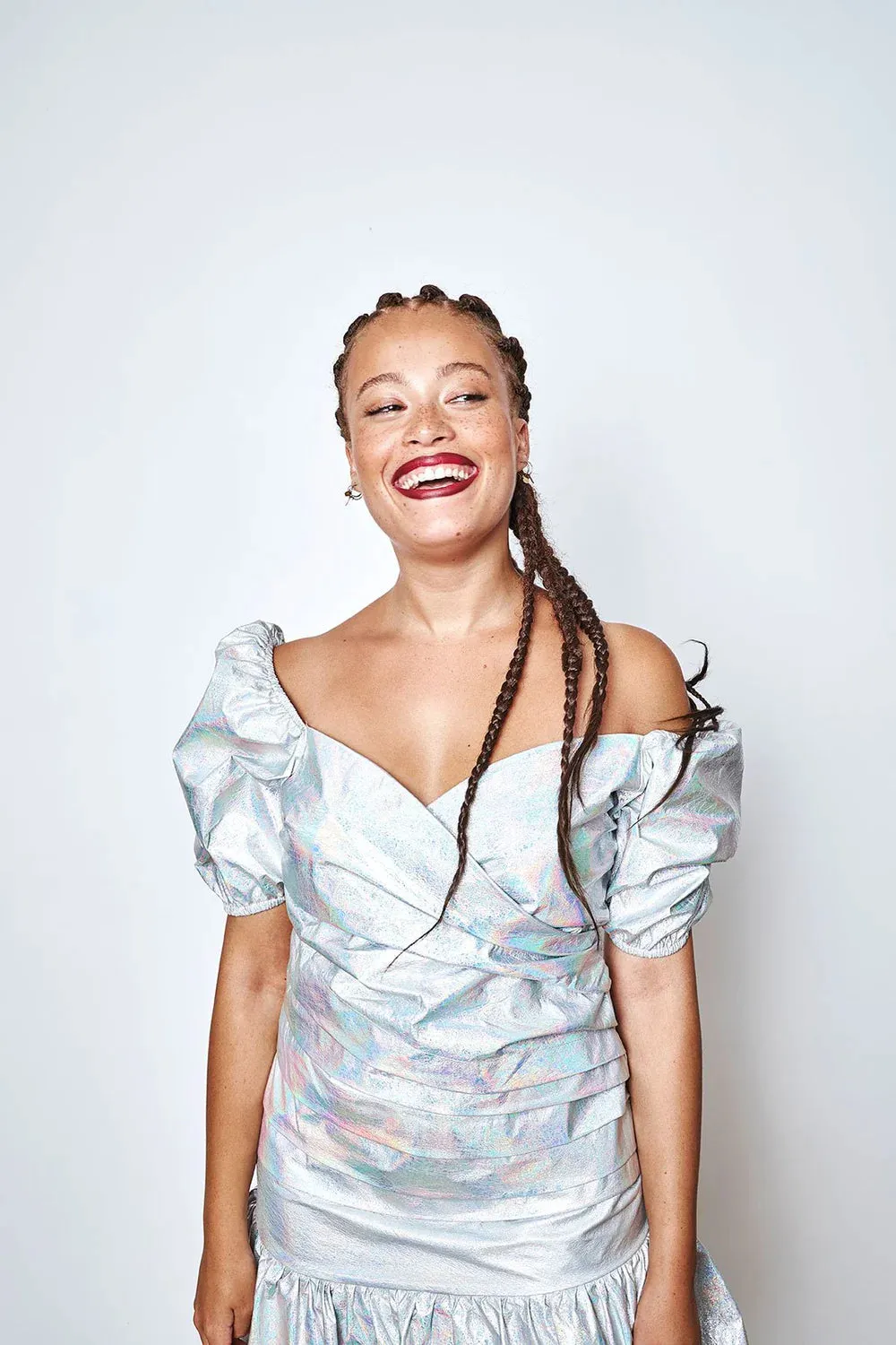 Floriane Fosso - Rodeo Dress: Blue & Silver