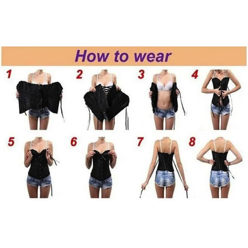 Funki Buys | Dresses | Women's Black Victorian Corset Dress