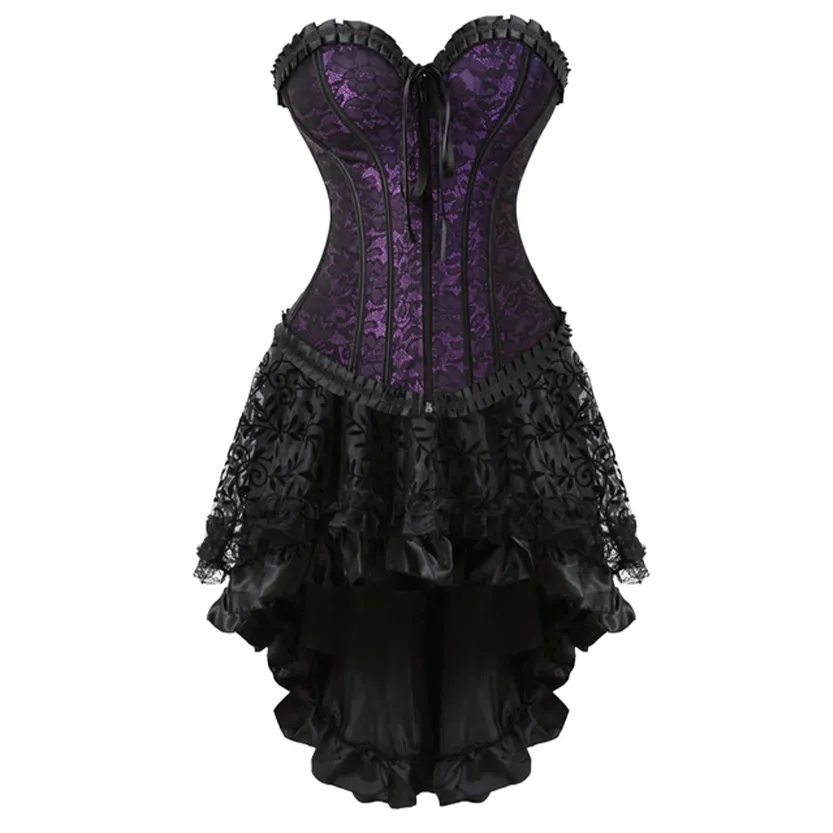 Funki Buys | Dresses | Women's Victorian Gothic Corset Skirt Set