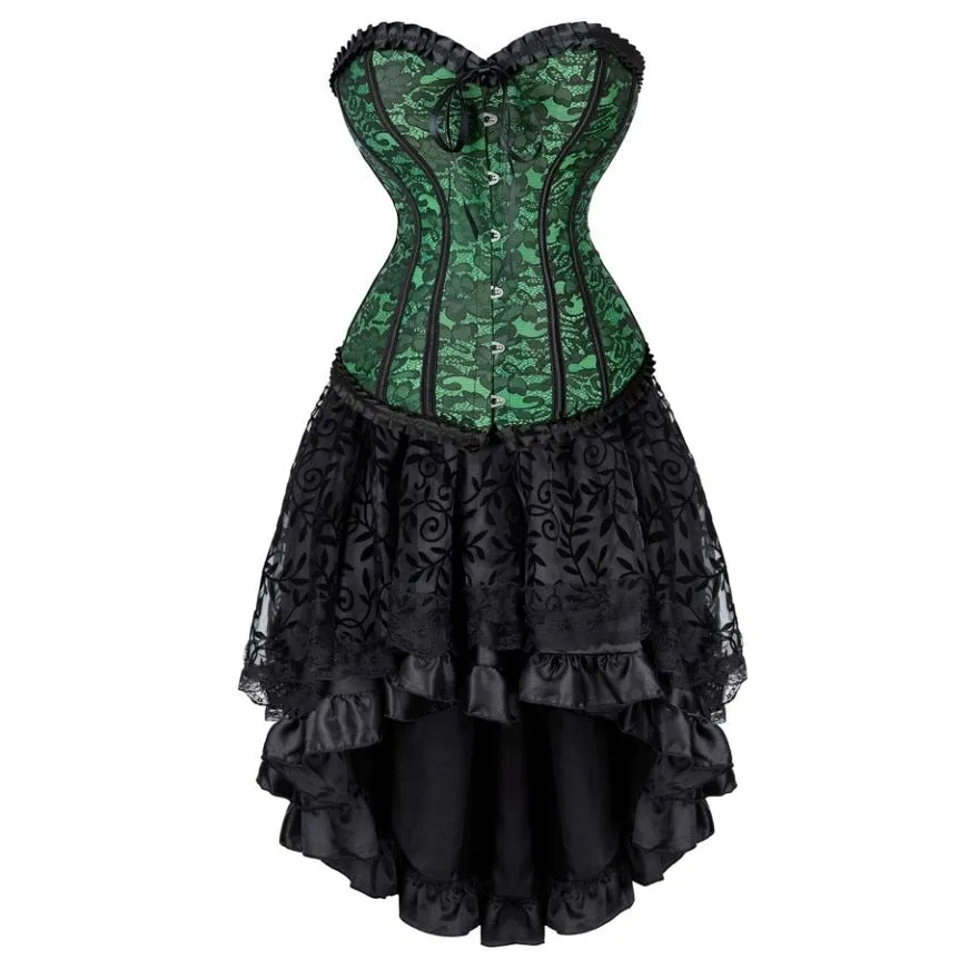 Funki Buys | Dresses | Women's Victorian Gothic Corset Skirt Set