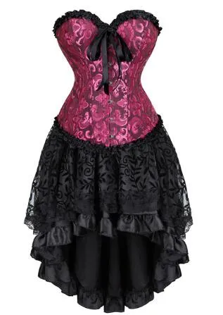 Funki Buys | Dresses | Women's Victorian Gothic Corset Skirt Set
