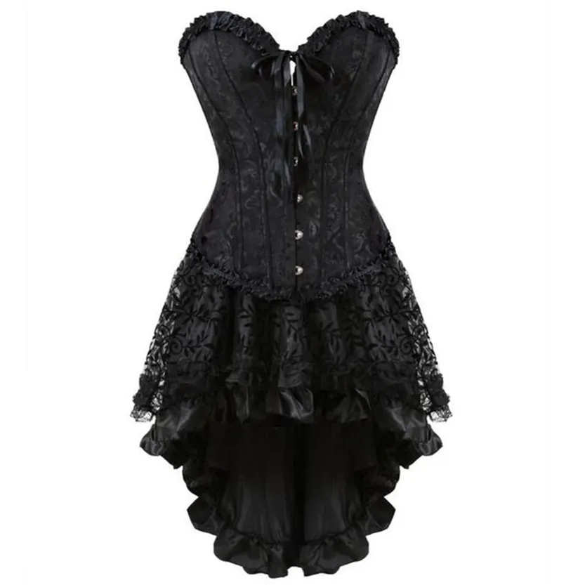 Funki Buys | Dresses | Women's Victorian Gothic Corset Skirt Set