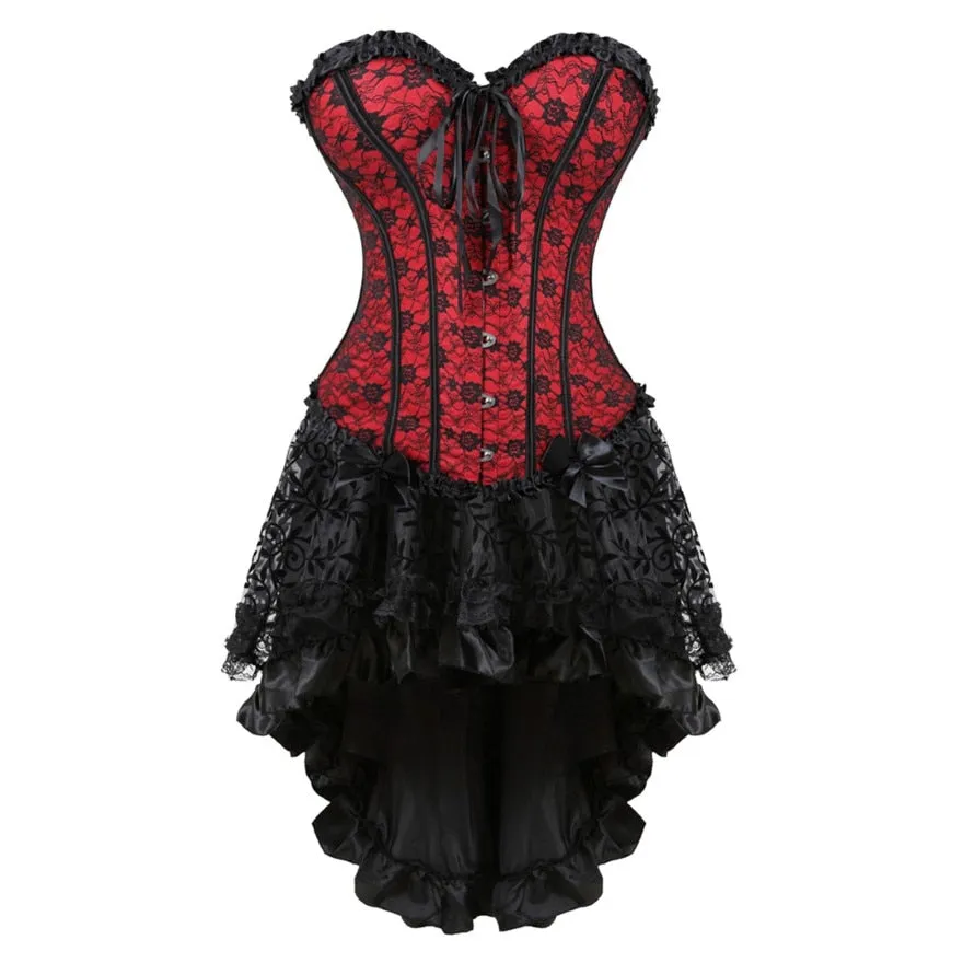 Funki Buys | Dresses | Women's Victorian Gothic Corset Skirt Set