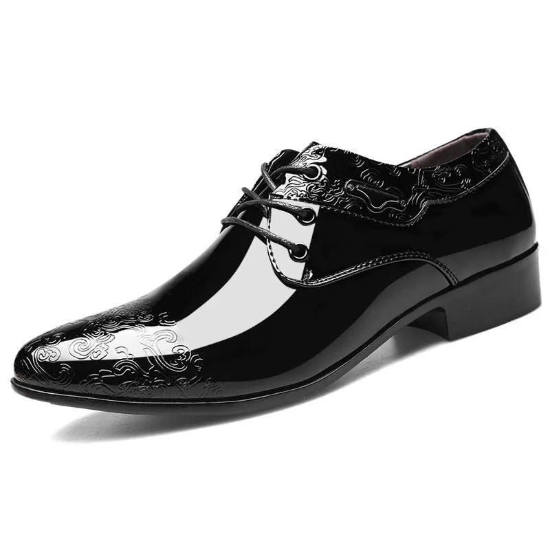 Glossy Men's Business Formal Shoes Fashion Casual Shoes | Brodtica.com
