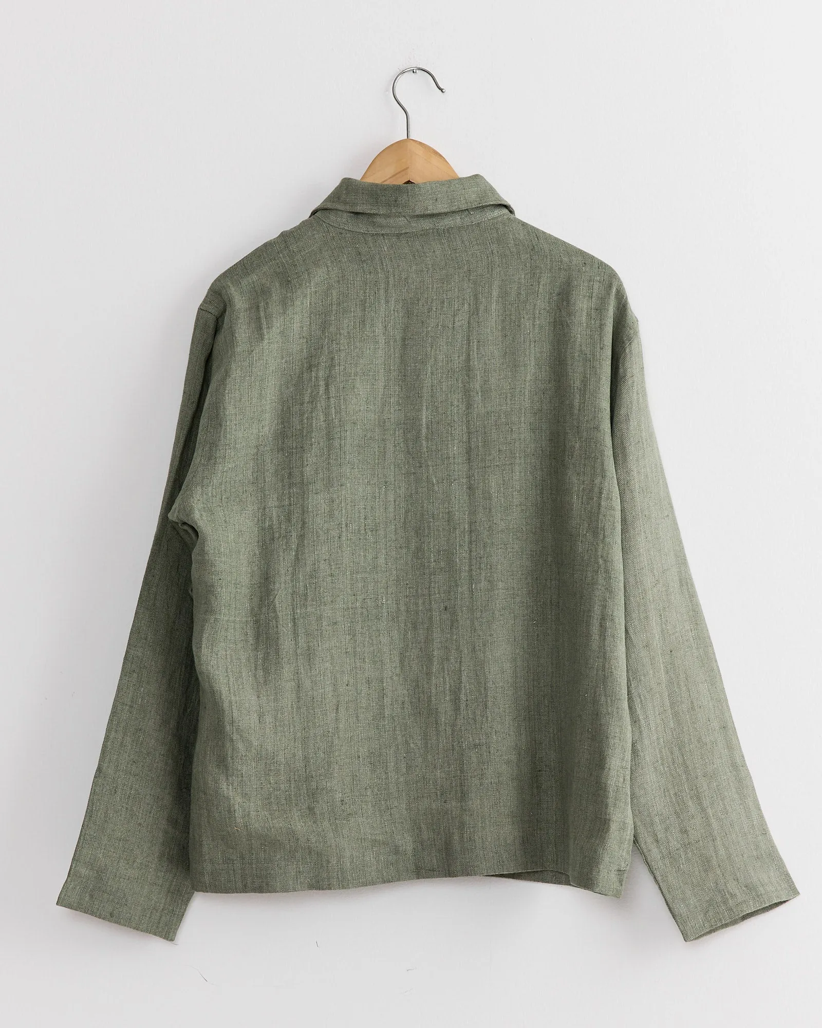 Hand Cropped Jacket in Pista/Black/Grey