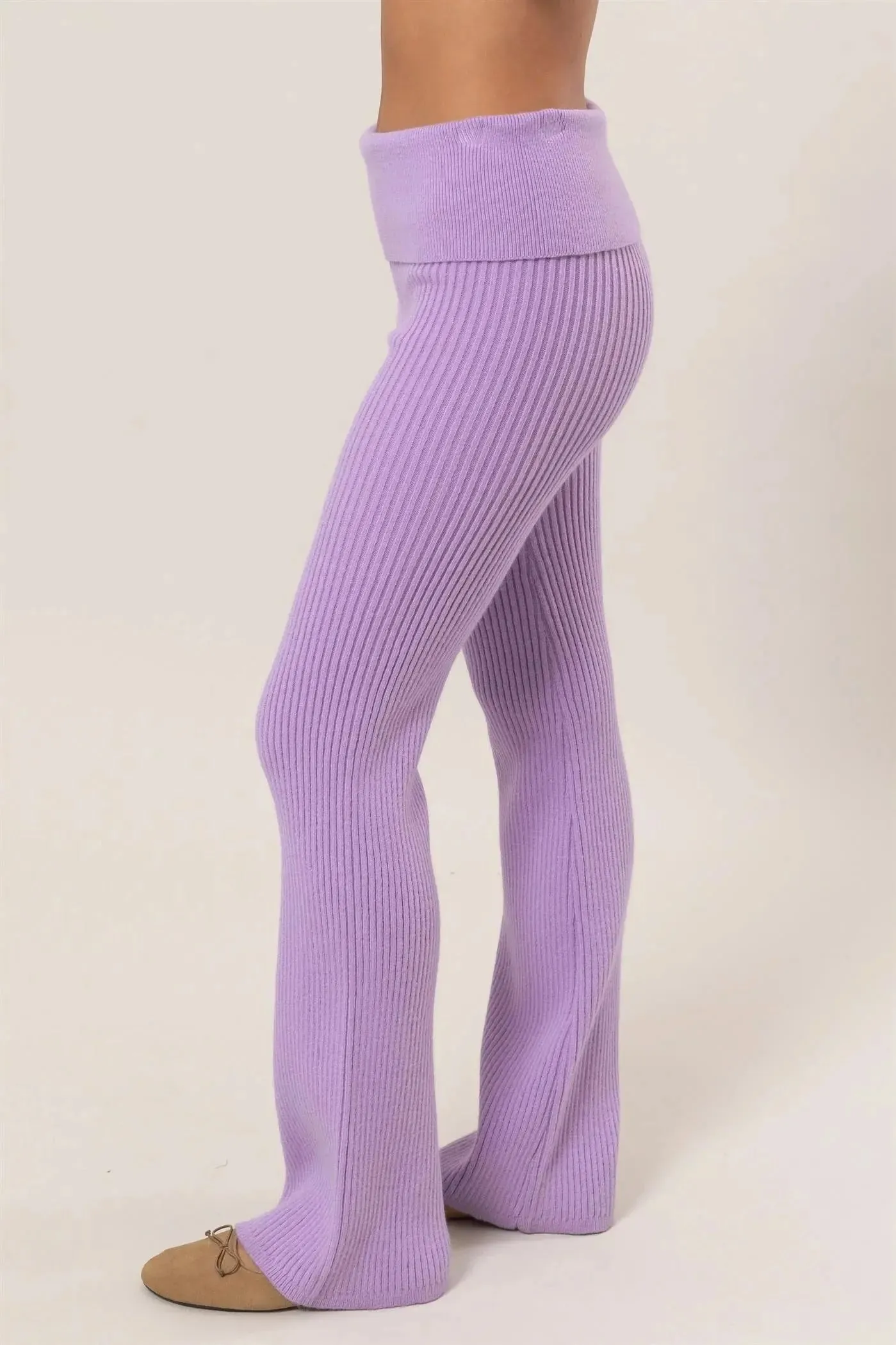 Hyfive Inc. Deja Vu Knit Pants – Chic Comfort with Retro Flair