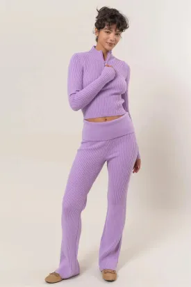 Hyfive Inc. Deja Vu Knit Pants – Chic Comfort with Retro Flair