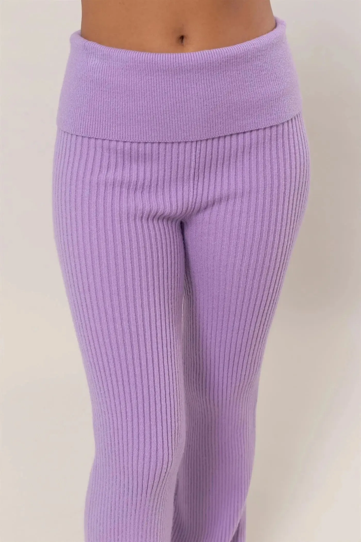 Hyfive Inc. Deja Vu Knit Pants – Chic Comfort with Retro Flair