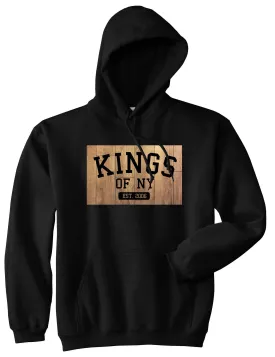 Kings Of NY Hardwood Basketball Logo Boys Kids Pullover Hoodie Hoody