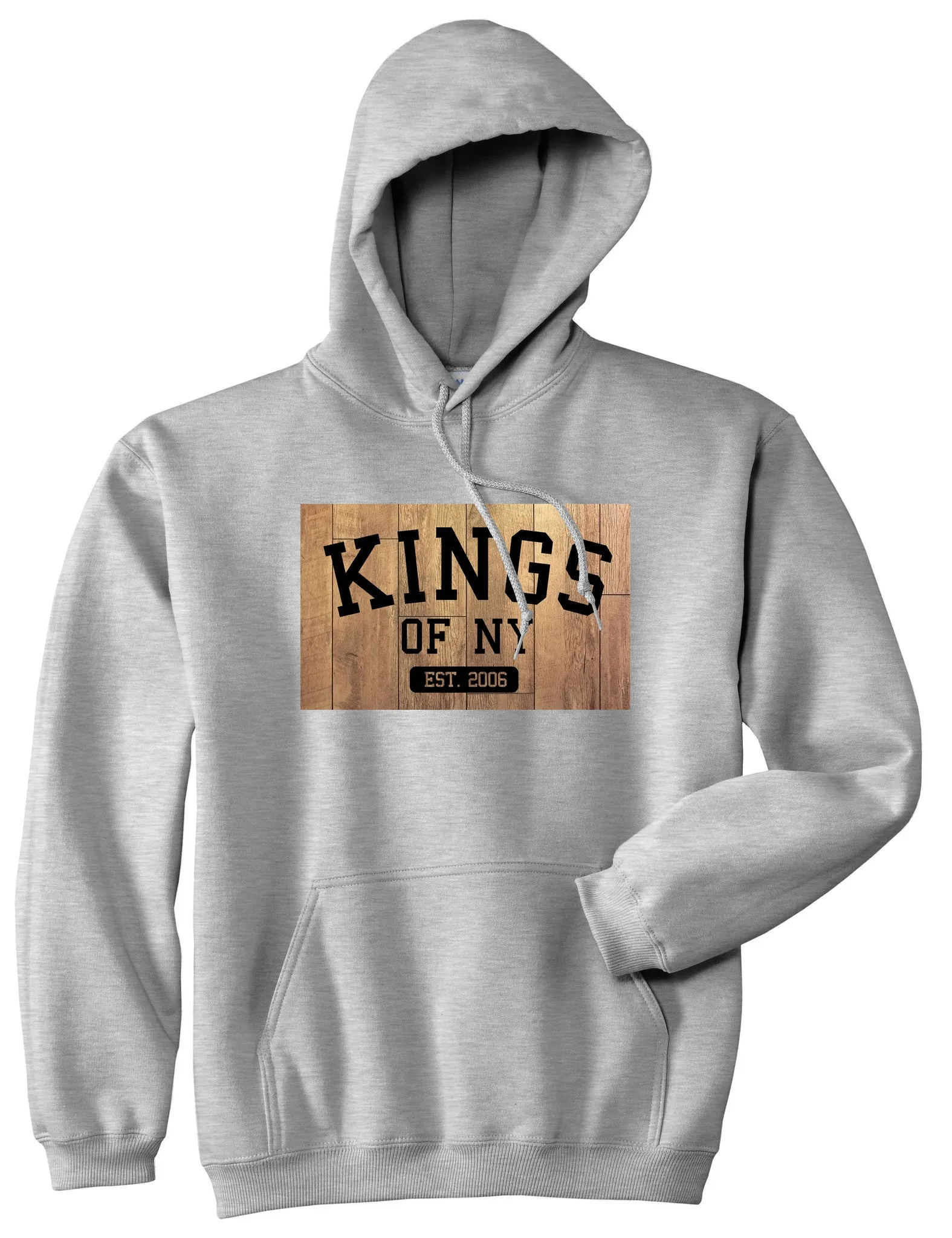 Kings Of NY Hardwood Basketball Logo Boys Kids Pullover Hoodie Hoody