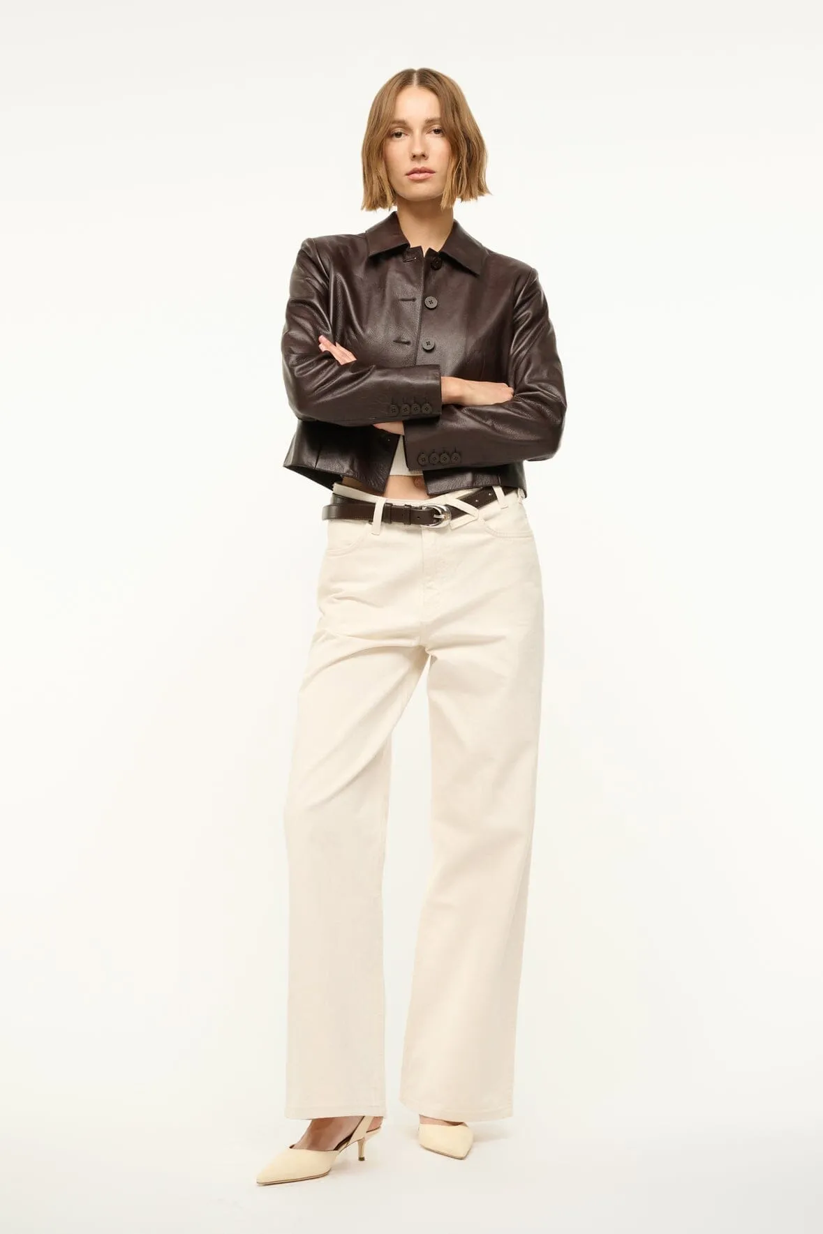 LEATHER MARINO JACKET | TIRAMISU