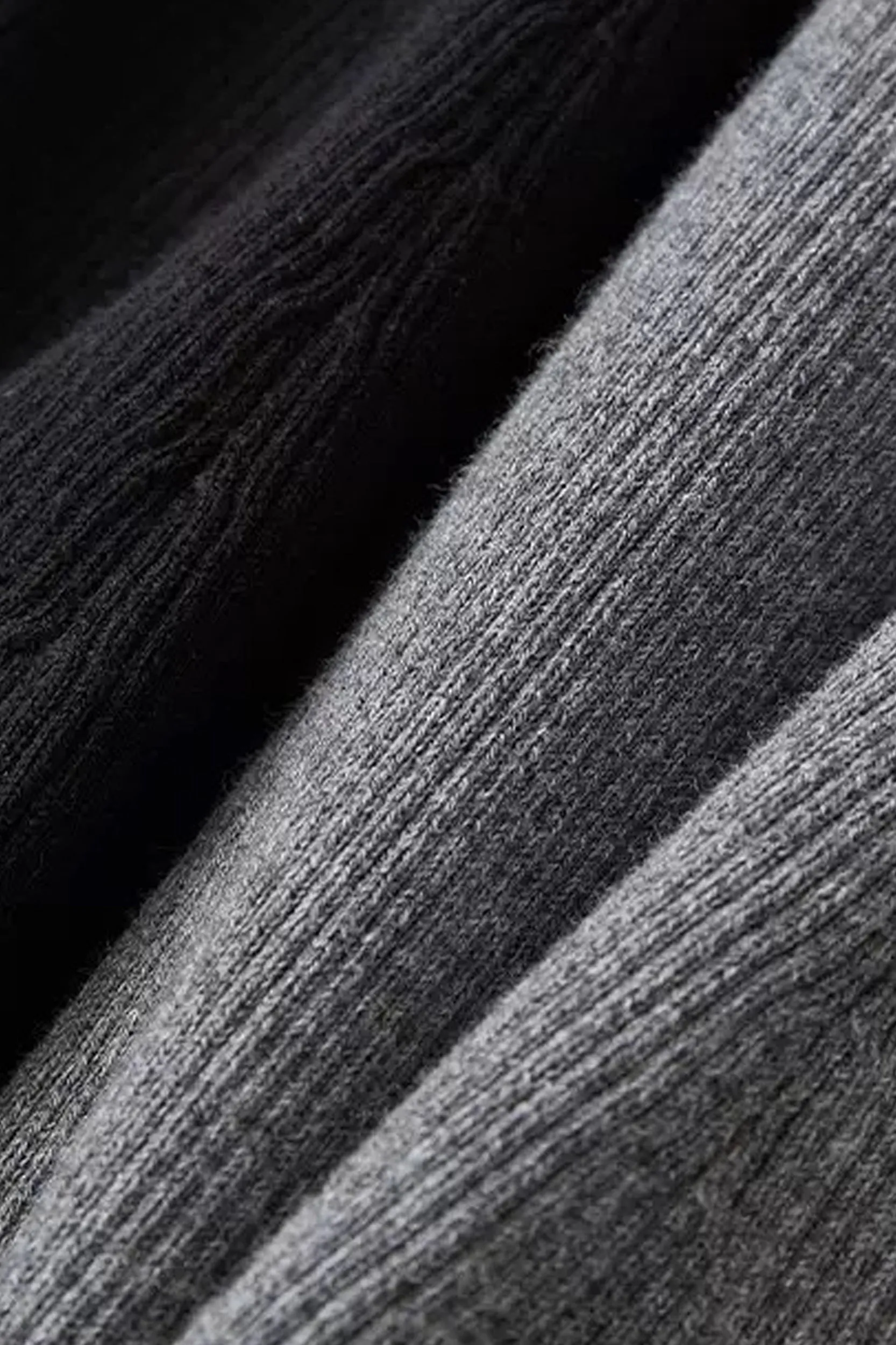 Marianne Merino Wool Ribbed Knit Midi Skirt