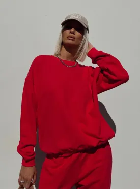 Meika Sweatshirt Red