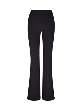 Neoprene Flare Leggings in Black