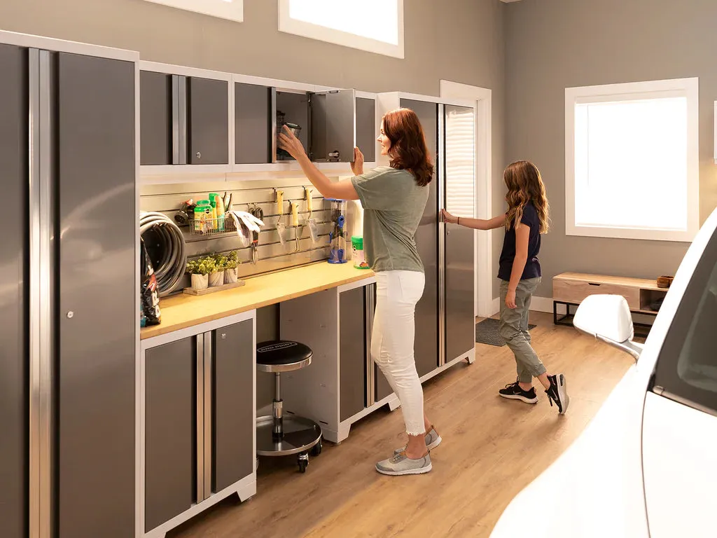 NewAge 3.0 Bold Series 6 Piece Cabinet Set with Tool, Base, Wall Cabinets and 30 in. Locker Bamboo