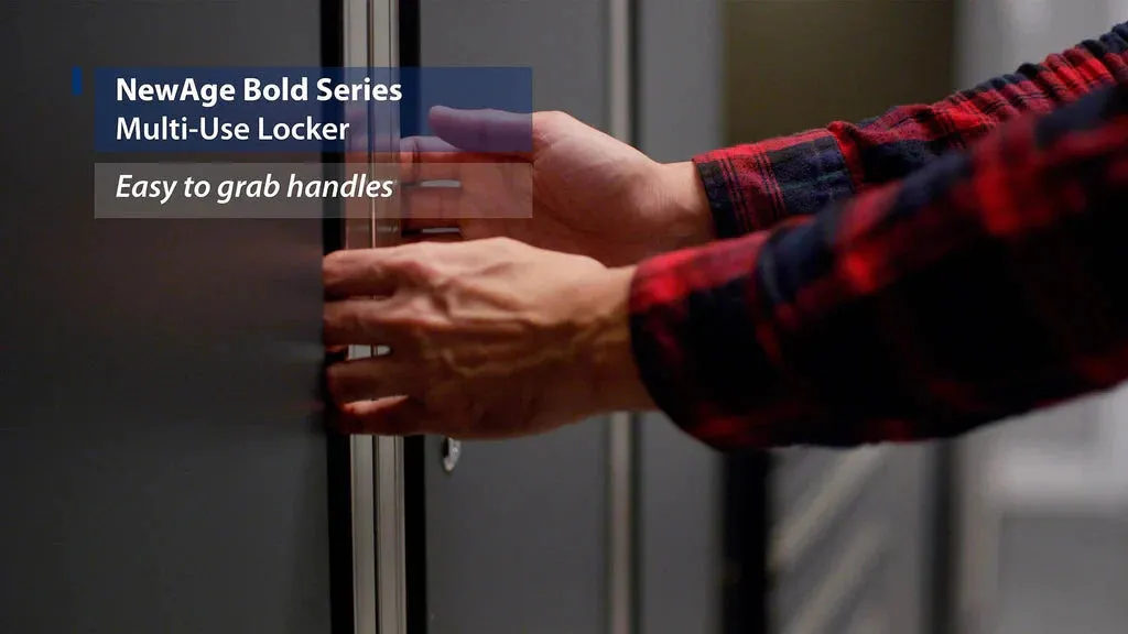 NewAge Bold 3.0 Series 30 in. Multi-Use Locker Red 2 pieces
