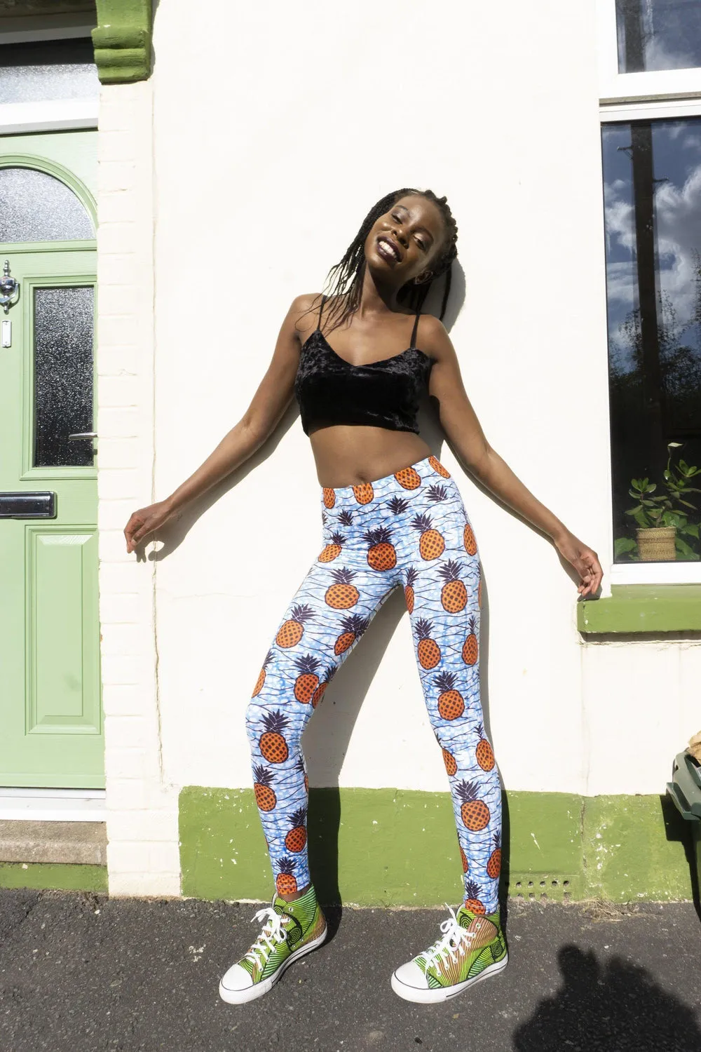 Pineapple Pattern Festival Leggings
