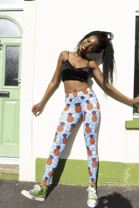 Pineapple Pattern Festival Leggings