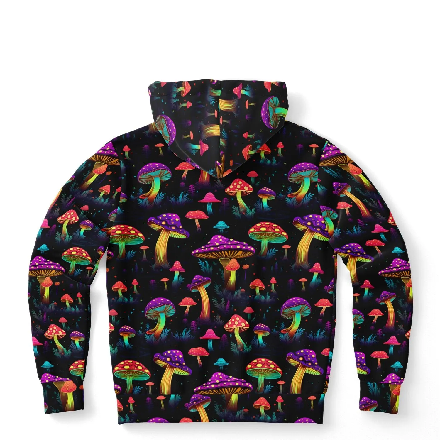 Psychedelic Mushrooms Hoodie, Space Pullover Men Women Adult Aesthetic Graphic Cotton Hooded Sweatshirt with Pockets
