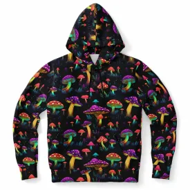 Psychedelic Mushrooms Hoodie, Space Pullover Men Women Adult Aesthetic Graphic Cotton Hooded Sweatshirt with Pockets