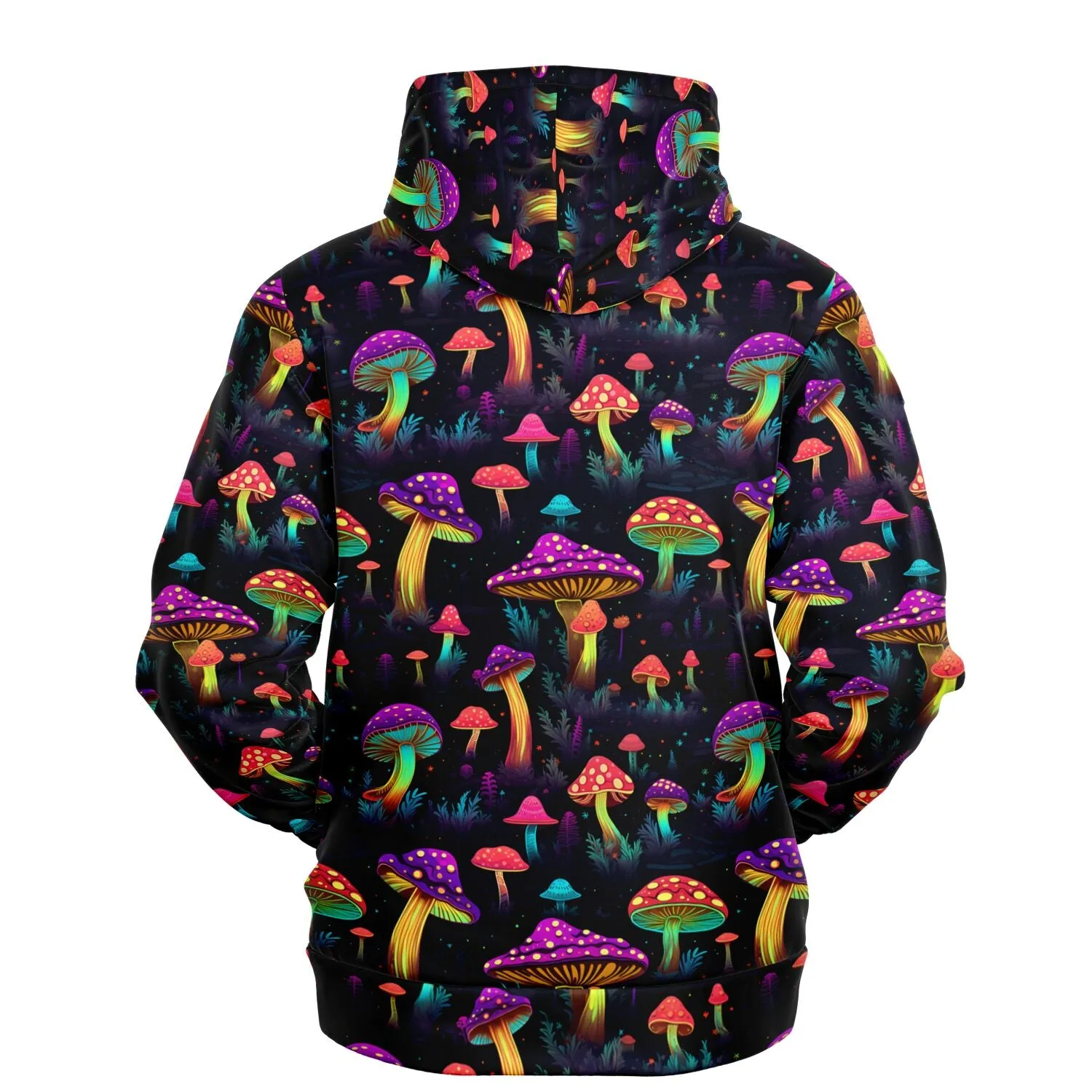 Psychedelic Mushrooms Hoodie, Space Pullover Men Women Adult Aesthetic Graphic Cotton Hooded Sweatshirt with Pockets
