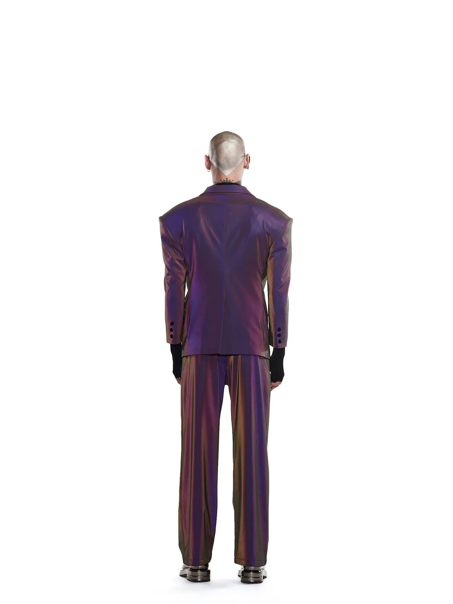 Purple reflective jacket