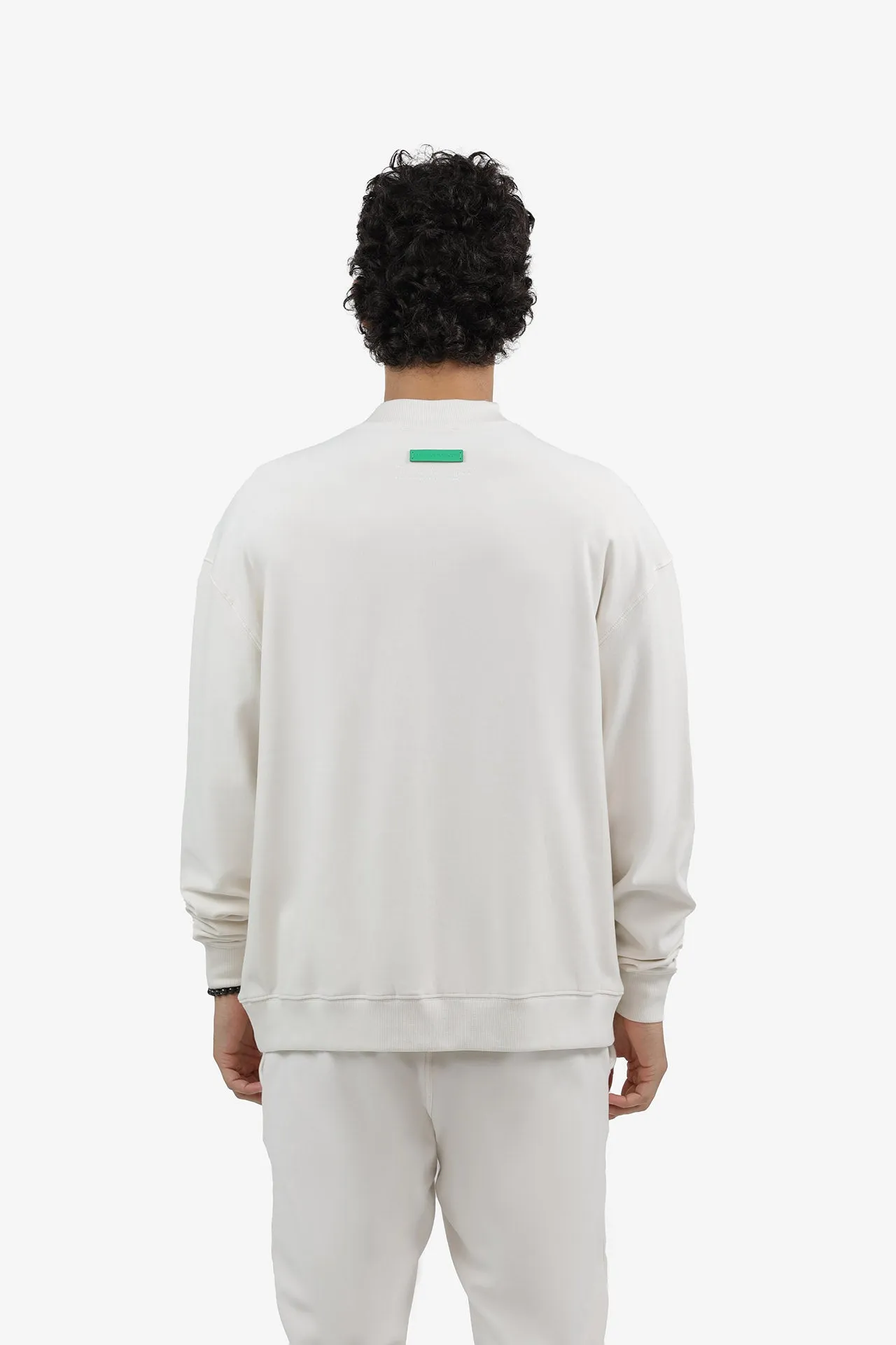 S2J029MI  High Neck Oversized Sweatshirt