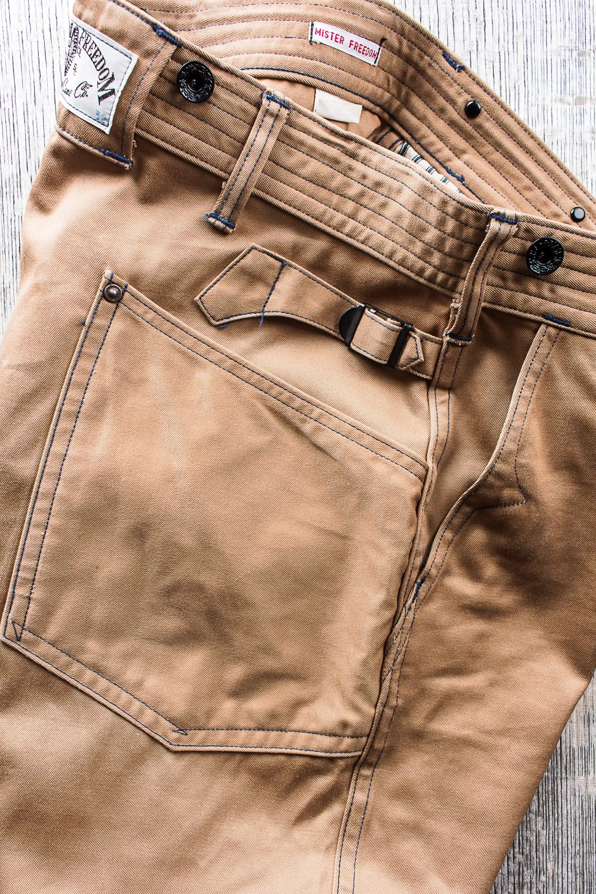 Second Hand Mister Freedom Chino Riders Khaki W 32 L 32