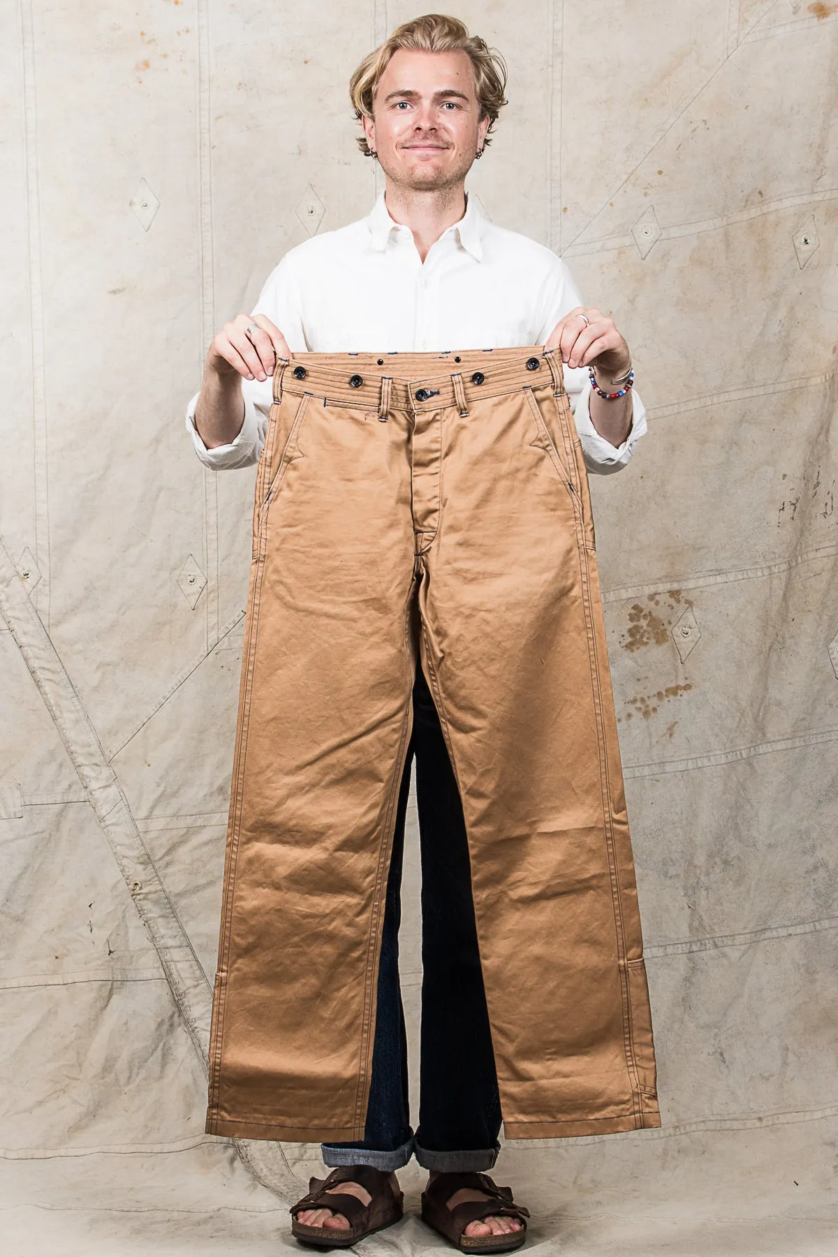 Second Hand Mister Freedom Chino Riders Khaki W 32 L 32