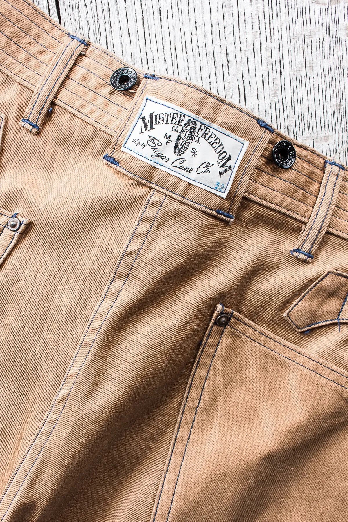 Second Hand Mister Freedom Chino Riders Khaki W 32 L 32
