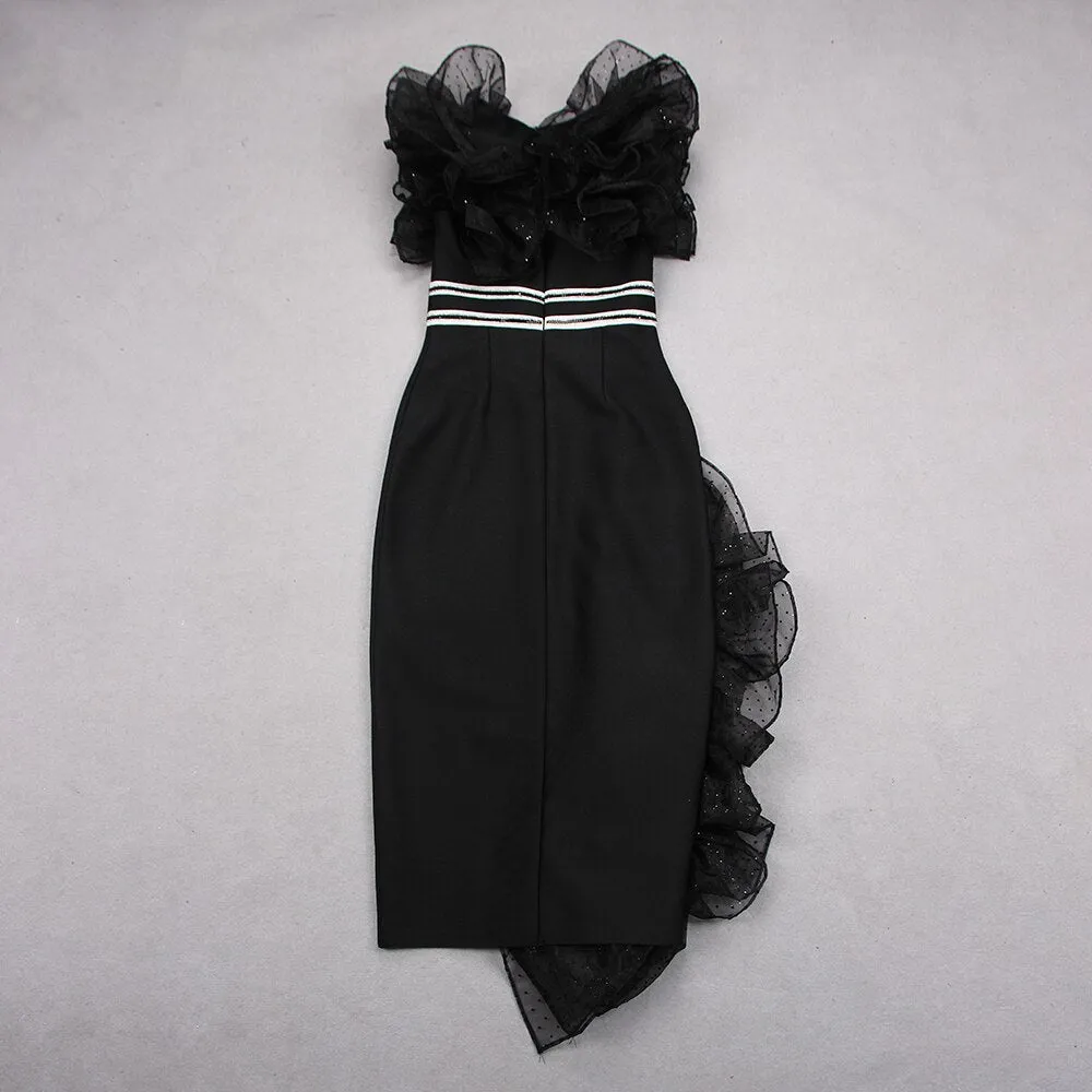 Sexy Ruffles Party Elegant Dress