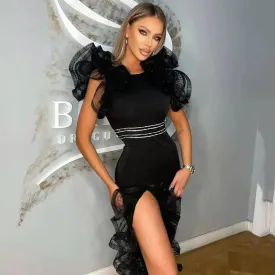 Sexy Ruffles Party Elegant Dress