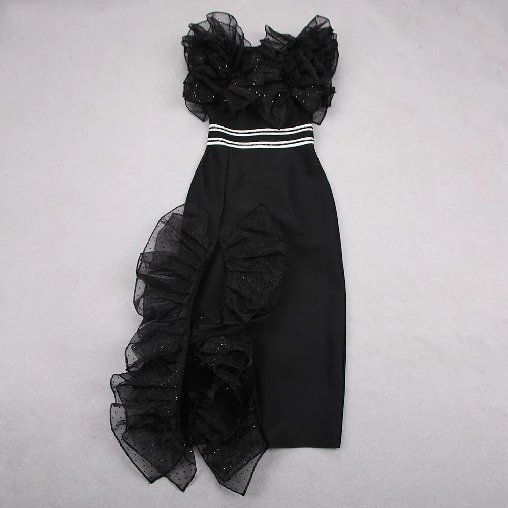 Sexy Ruffles Party Elegant Dress