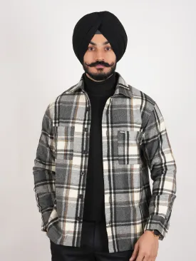Spanish Grey 6 Pockets Shacket