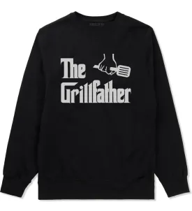 The Grillfather BBQ Dad Grill Mens Crewneck Sweatshirt