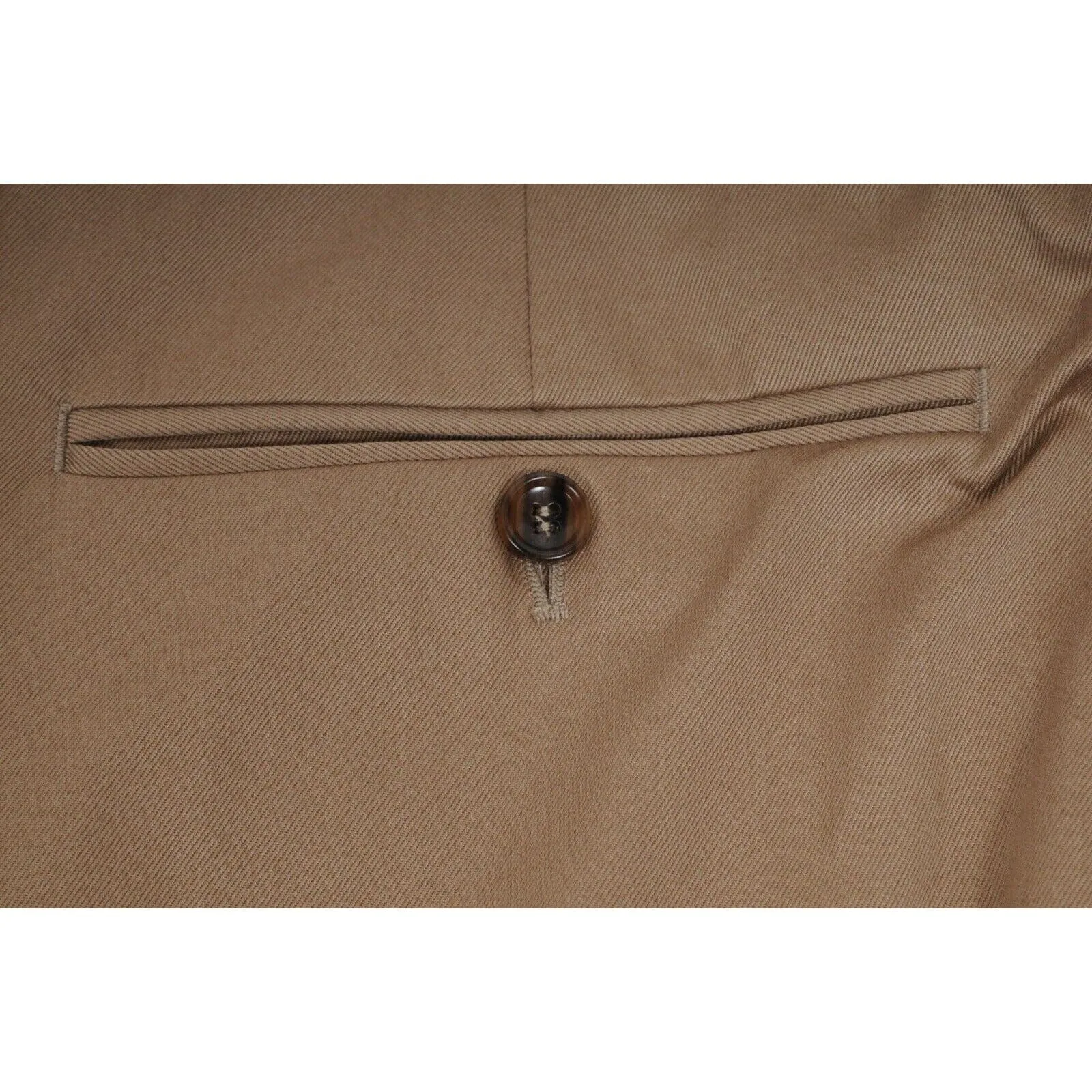 Trousers US L IT 52 Beige Khaki Chino Pants Red Green Web Stripe Slack