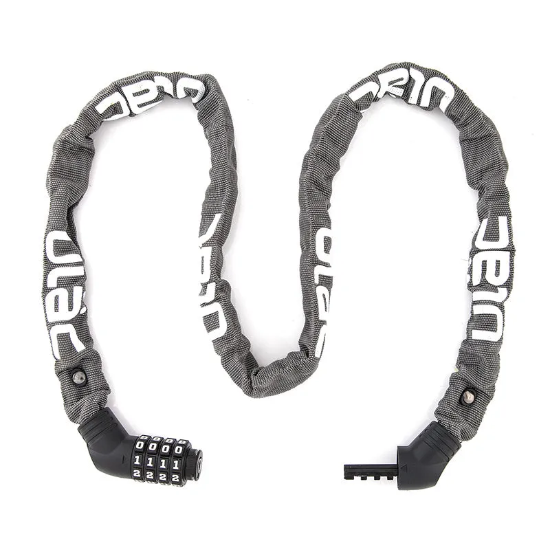 Ulac Combination Chain Lock Street Fighter 5mm x 100cm Grey